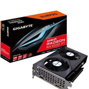 GIGABYTE Radeon RX 6500 XT Graphics Card - Black and Silver